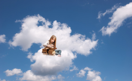 Girl on the cloud